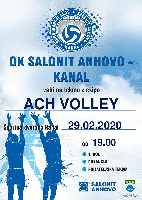 Salonit Anhovo vs. ACH Volley 29.02.2020
